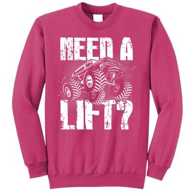 Funny Cool Monster Truck Need A Lift Sweatshirt