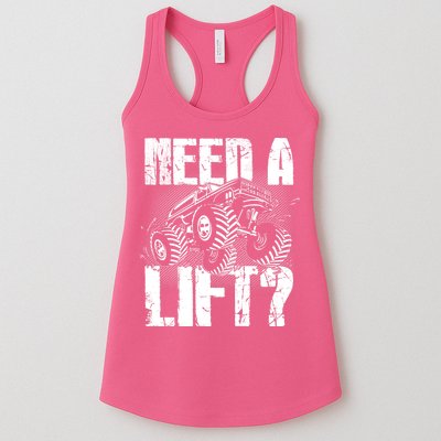 Funny Cool Monster Truck Need A Lift Womens Tank Top