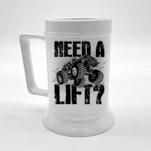 Funny Cool Monster Truck Need A Lift Beer Stein