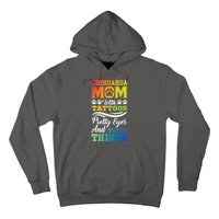 Funny Chihuahua Mom With Tattoos Pretty Eyes Gift Hoodie