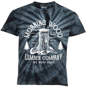 Funny Camping Morning Wood Lumbercompany Carpenter Gift Kids Tie-Dye T-Shirt