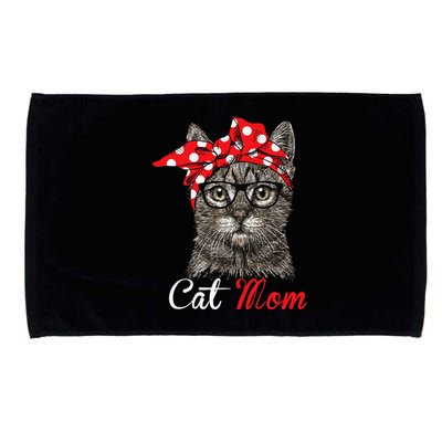 Funny Cat Mom For Cat Loversmothers Day Gift Microfiber Hand Towel