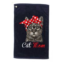 Funny Cat Mom For Cat Loversmothers Day Gift Platinum Collection Golf Towel