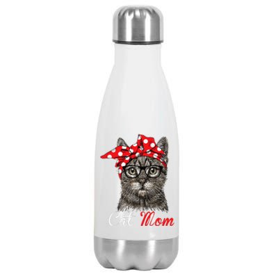 Funny Cat Mom For Cat Loversmothers Day Gift Stainless Steel Insulated Water Bottle