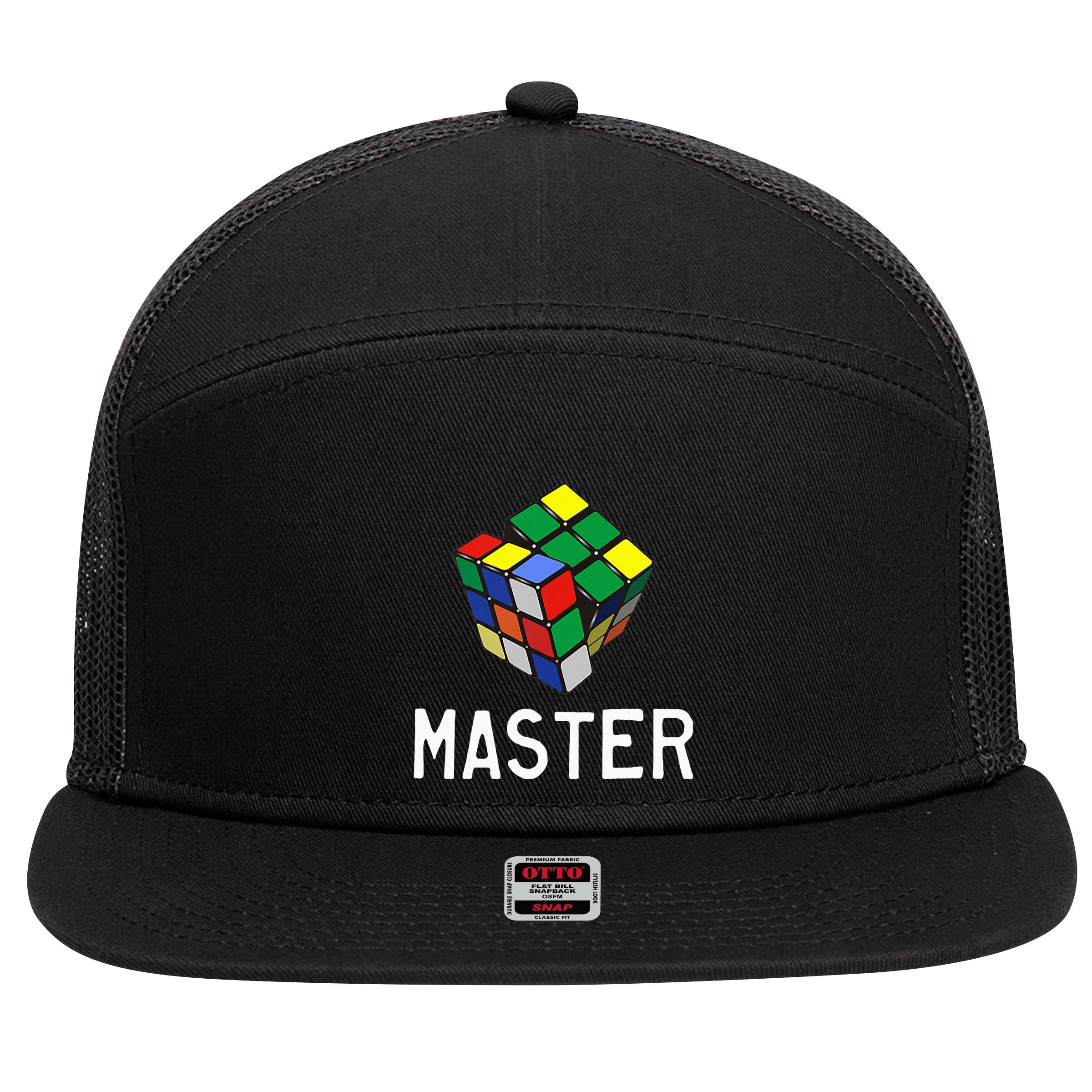 Fun Cube Master 7 Panel Mesh Trucker Snapback Hat
