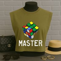 Fun Cube Master Garment-Dyed Women's Muscle Tee