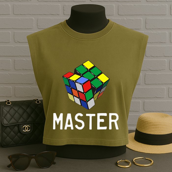 Fun Cube Master Garment-Dyed Women's Muscle Tee