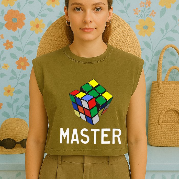 Fun Cube Master Garment-Dyed Women's Muscle Tee