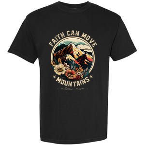 Faith Can Move Mountains Christian Garment-Dyed Heavyweight T-Shirt