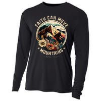 Faith Can Move Mountains Christian Cooling Performance Long Sleeve Crew