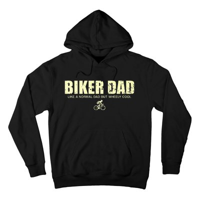 Funny Cycling Mountain Biking Biker Dad Hoodie