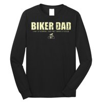 Funny Cycling Mountain Biking Biker Dad Long Sleeve Shirt