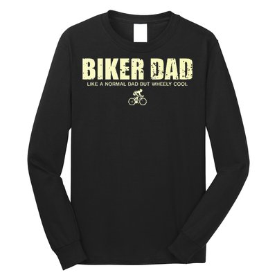 Funny Cycling Mountain Biking Biker Dad Long Sleeve Shirt