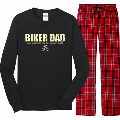 Funny Cycling Mountain Biking Biker Dad Long Sleeve Pajama Set