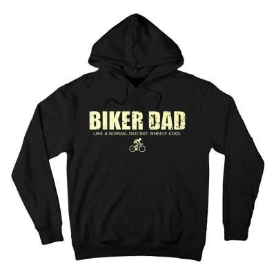 Funny Cycling Mountain Biking Biker Dad Tall Hoodie