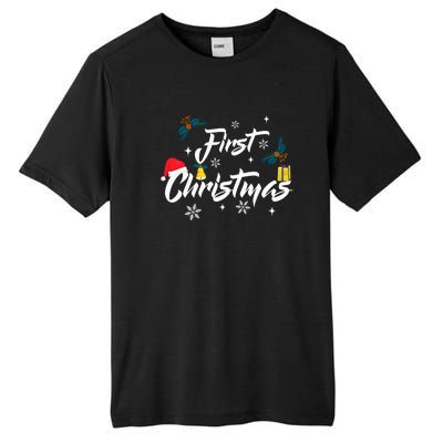 First Christmas | Merry Christmas Tall Fusion ChromaSoft Performance T-Shirt