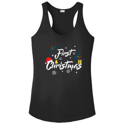 First Christmas | Merry Christmas Ladies PosiCharge Competitor Racerback Tank