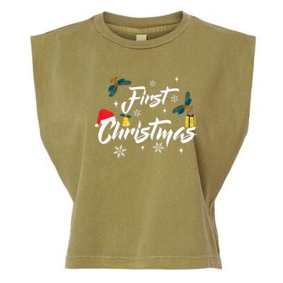 First Christmas | Merry Christmas Garment-Dyed Women's Muscle Tee