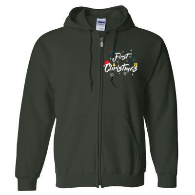 First Christmas | Merry Christmas Full Zip Hoodie