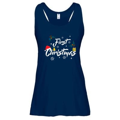 First Christmas | Merry Christmas Ladies Essential Flowy Tank