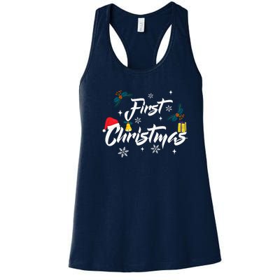 First Christmas | Merry Christmas Women's Racerback Tank