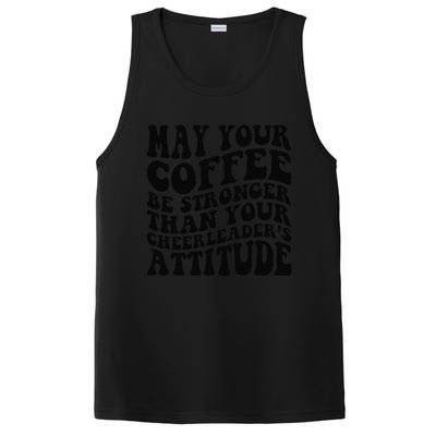 Funny Cheer Mom Coffee Saying Cheerleading Squad Mothers Day PosiCharge Competitor Tank