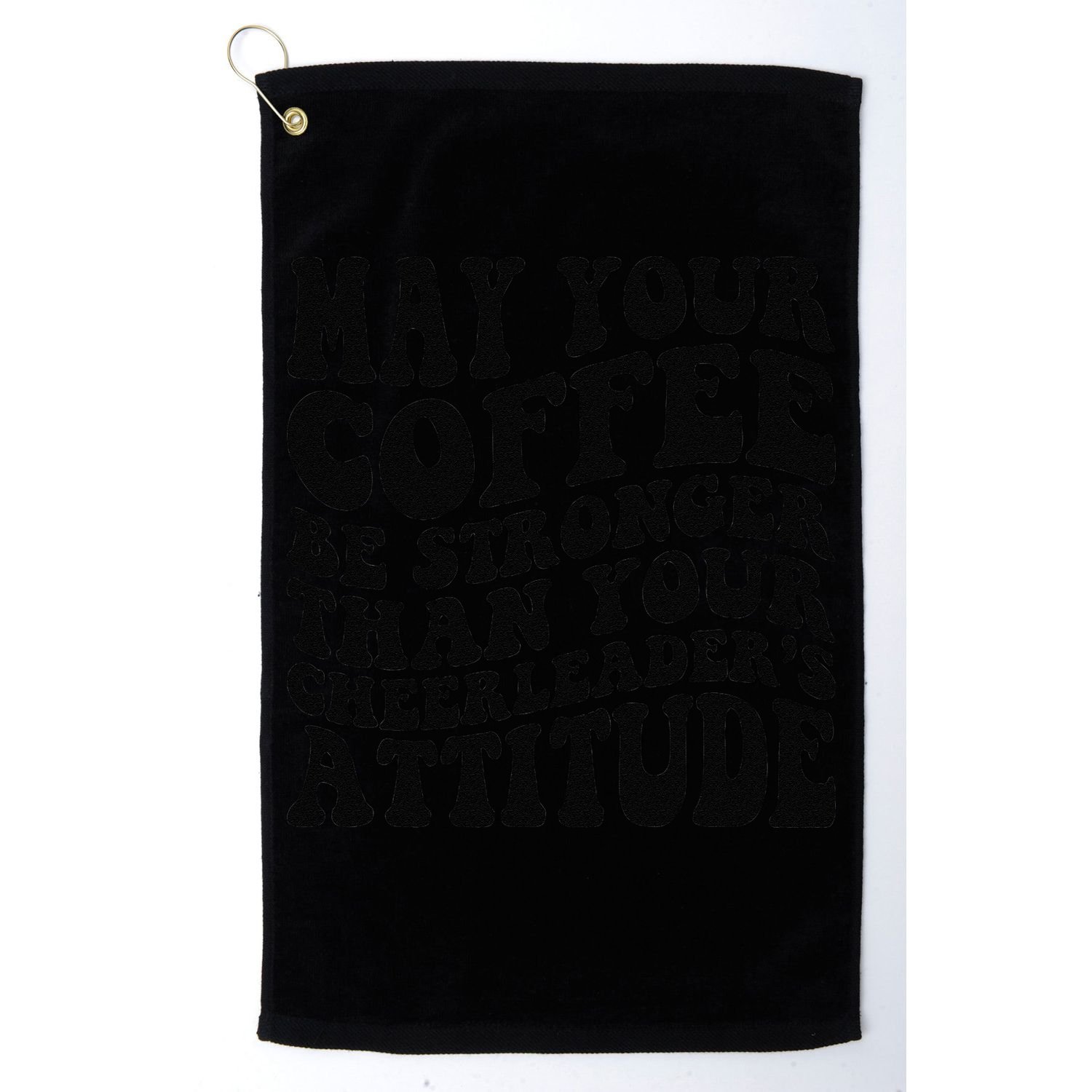Funny Cheer Mom Coffee Saying Cheerleading Squad Mothers Day Golf Towel