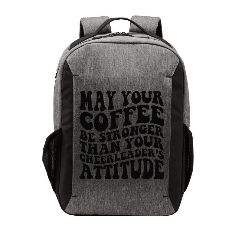 Funny Cheer Mom Coffee Saying Cheerleading Squad Mothers Day Vector Backpack
