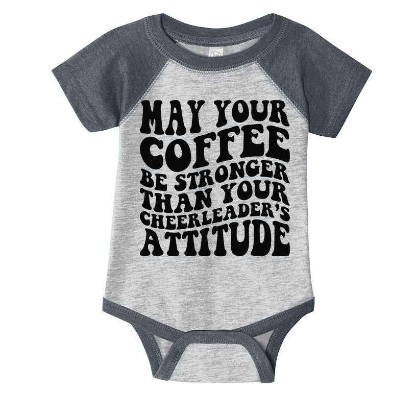 Funny Cheer Mom Coffee Saying Cheerleading Squad Mothers Day Infant Baby Jersey Bodysuit
