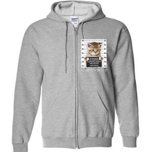 Funny Catnip Made Me Do It Cat Lover Gift Women Full Zip Hoodie