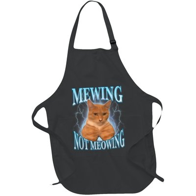 Funny Cat Meme Mewing Looksmax Meowing Cat Trend Apron