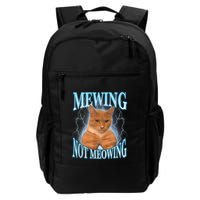Funny Cat Meme Mewing Looksmax Meowing Cat Trend Backpack