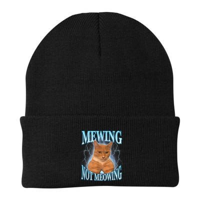 Funny Cat Meme Mewing Looksmax Meowing Cat Trend Beanie