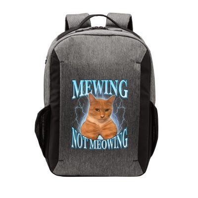 Funny Cat Meme Mewing Looksmax Meowing Cat Trend Vector Backpack