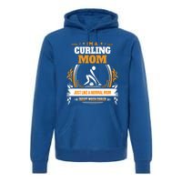 Funny Curling Mom Gift For Mom Premium Hoodie