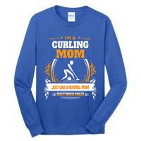 Funny Curling Mom Gift For Mom Tall Long Sleeve T-Shirt