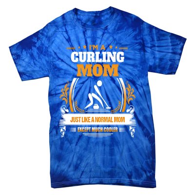 Funny Curling Mom Gift For Mom Tie-Dye T-Shirt