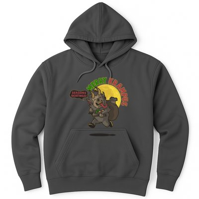Funny Creepy Merry Krampus Seasons Beatings Hoodie