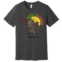 Funny Creepy Merry Krampus Seasons Beatings Premium T-Shirt