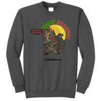 Funny Creepy Merry Krampus Seasons Beatings Tall Sweatshirt