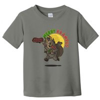 Funny Creepy Merry Krampus Seasons Beatings Toddler T-Shirt
