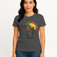 Funny Creepy Merry Krampus Seasons Beatings Womens T-Shirt