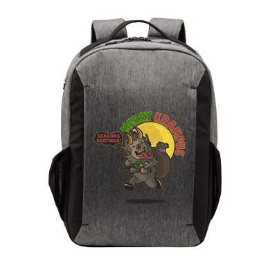 Funny Creepy Merry Krampus Seasons Beatings Vector Backpack
