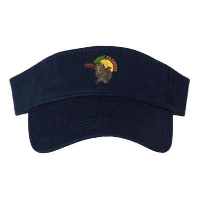 Funny Creepy Merry Krampus Seasons Beatings Valucap Bio-Washed Visor