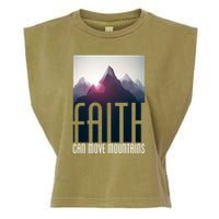 Faith Can Move Mountains Garment-Dyed Women's Muscle Tee