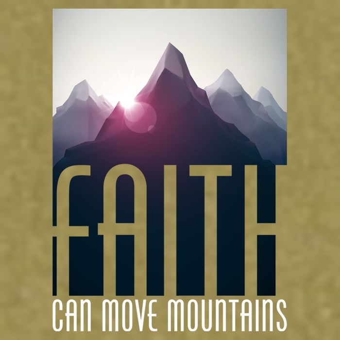 Faith Can Move Mountains Garment-Dyed Women's Muscle Tee