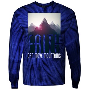 Faith Can Move Mountains Tie-Dye Long Sleeve Shirt