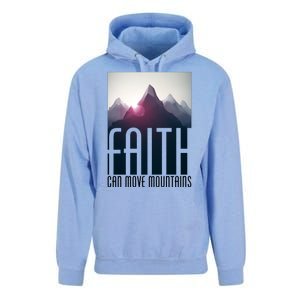 Faith Can Move Mountains Unisex Surf Hoodie