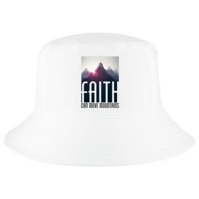 Faith Can Move Mountains Cool Comfort Performance Bucket Hat