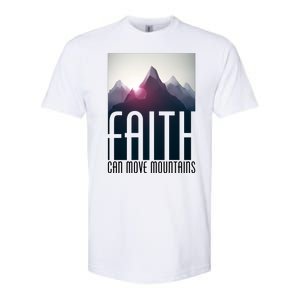 Faith Can Move Mountains Softstyle CVC T-Shirt